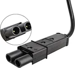 DC golf cart charger plug and receptacle